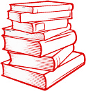 Illustration of a stack of books