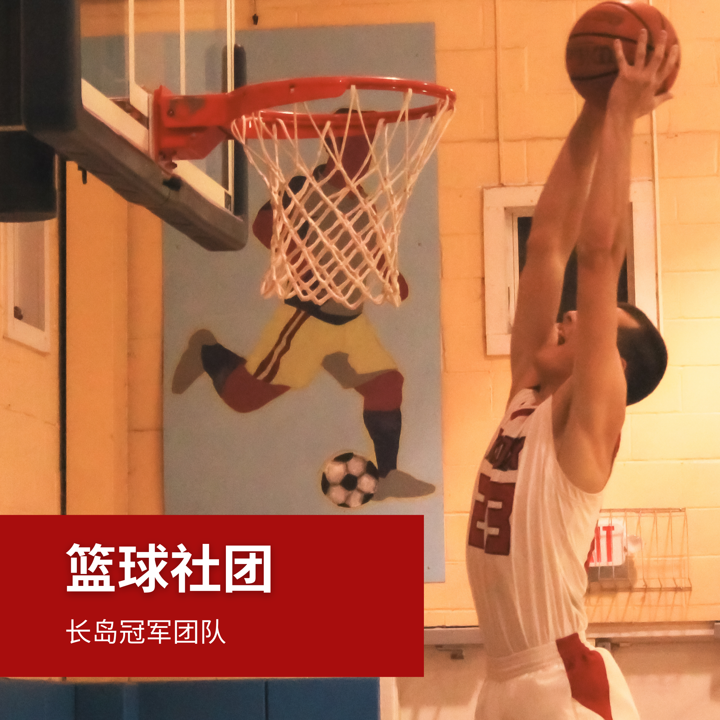 Image of student athlete playing basketball at Knox, Long Island’s oldest boarding and day school - USA