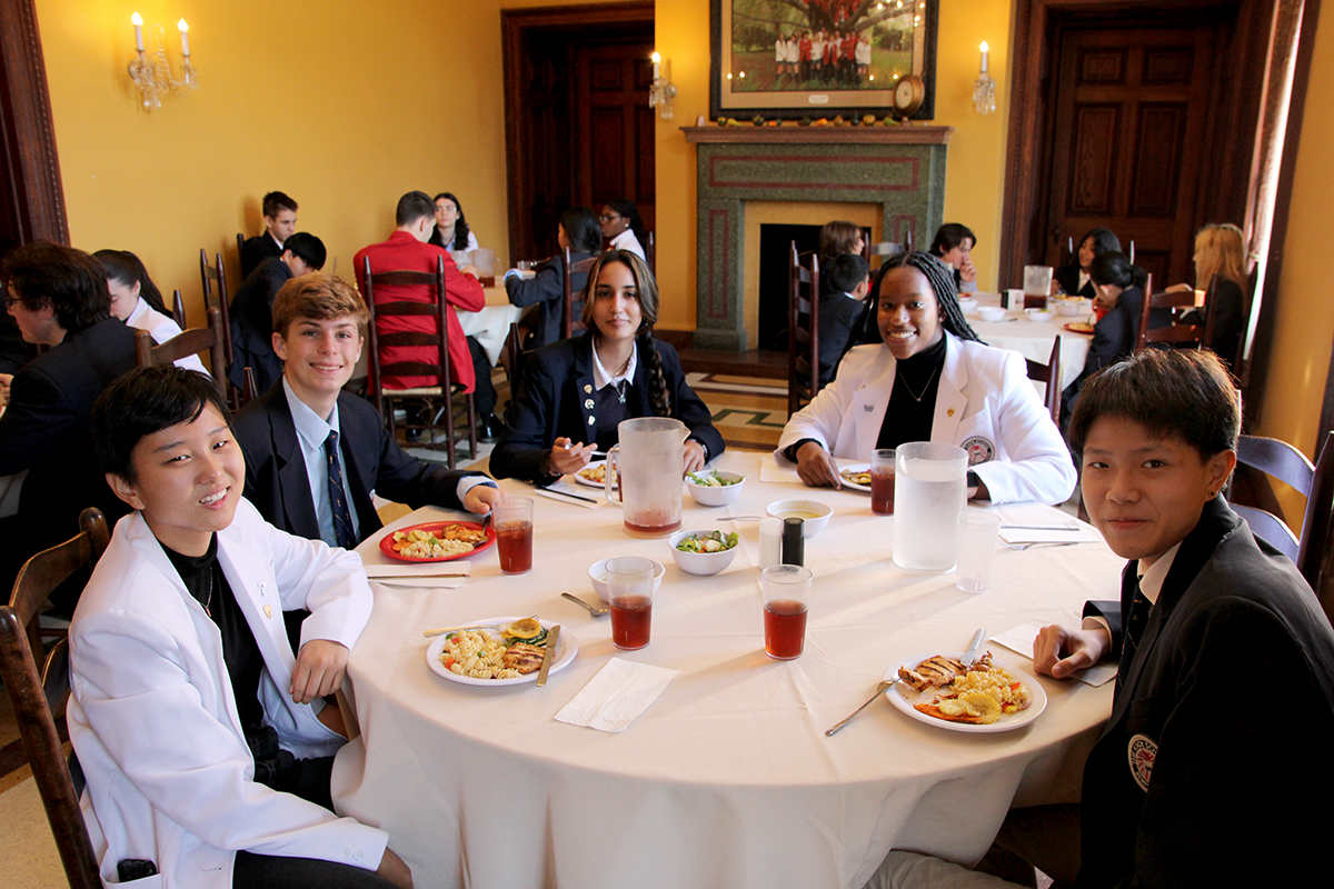 Image of students at The Knox School, the Oldest Established Boarding School on Long Island, New York - USA