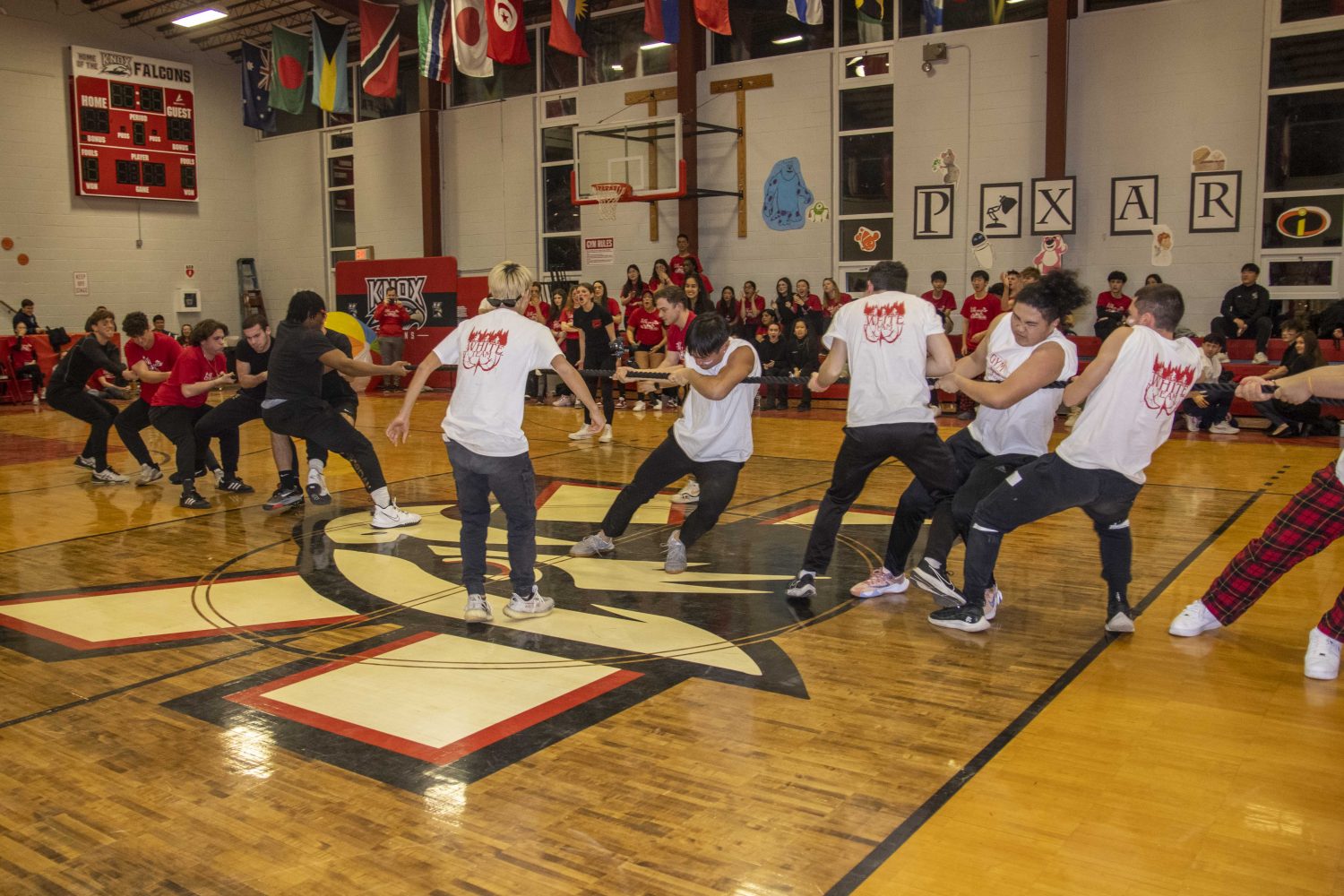 Knox Gym Night Red vs. White Tug of War