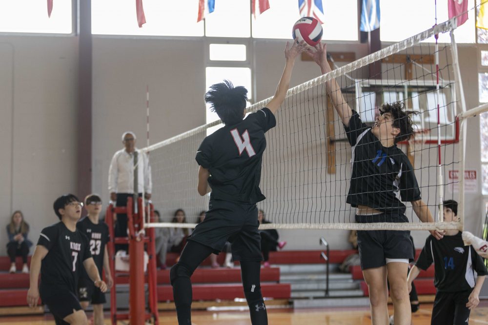 Knox Boys Volleyball Action Photo