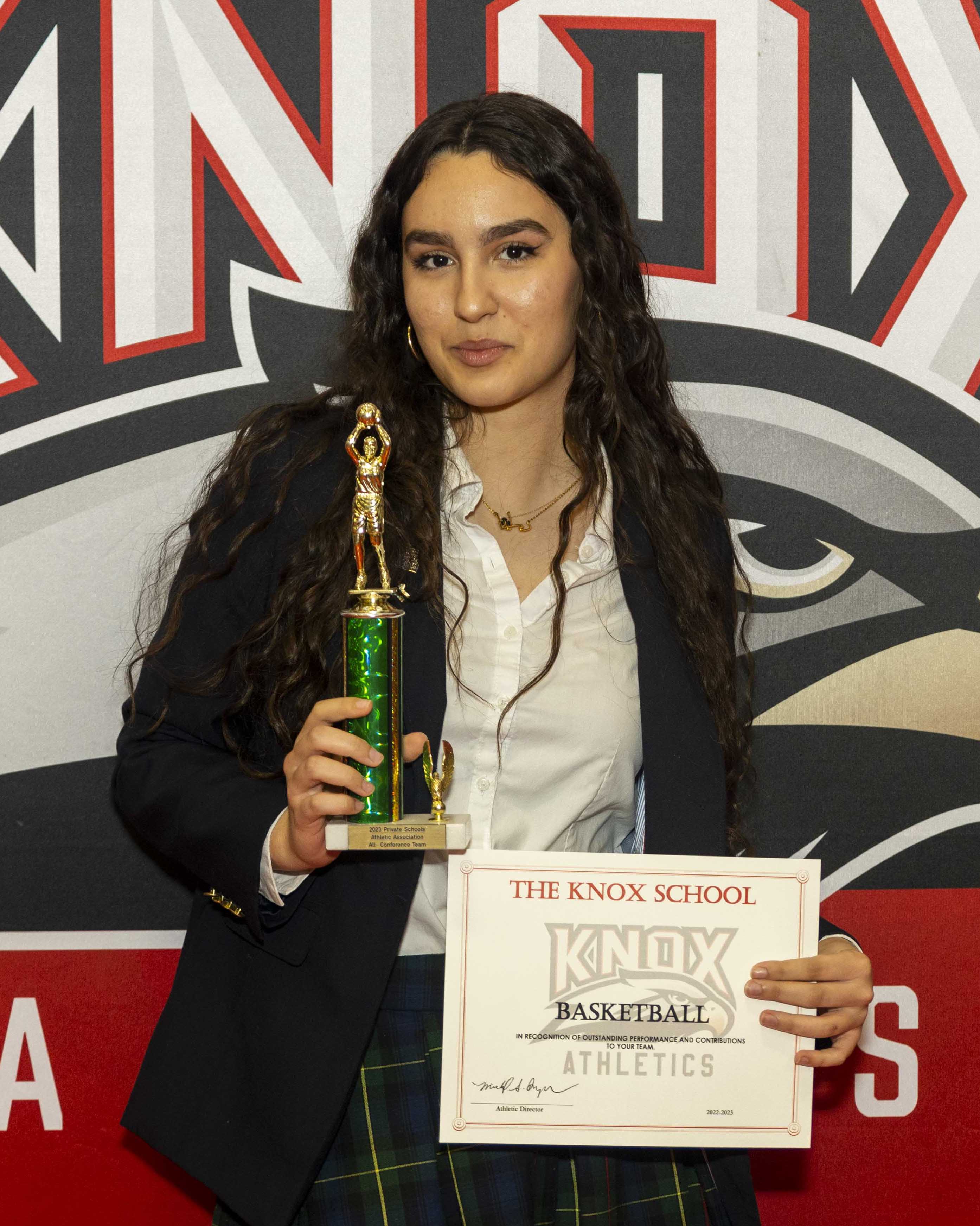 Knox Girls Basketball Athletic Awards