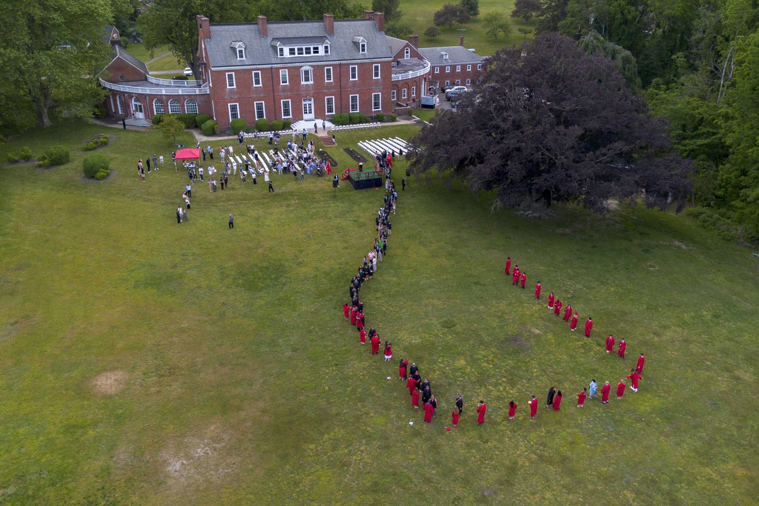 The Knox School Graduation Commencement Ceremony Drone